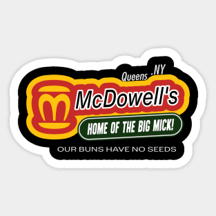 McDowell's Vintage Logo Sticker